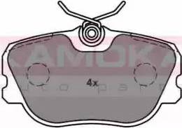 Kamoka JQ1011072 - Brake Pad Set, disc brake autospares.lv