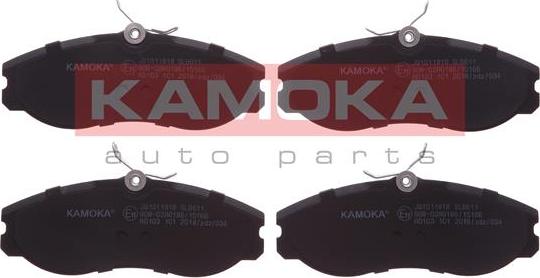 Kamoka JQ1011818 - Brake Pad Set, disc brake autospares.lv