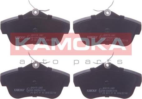 Kamoka JQ101174 - Brake Pad Set, disc brake autospares.lv