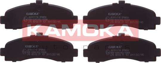 Kamoka JQ1011718 - Brake Pad Set, disc brake autospares.lv