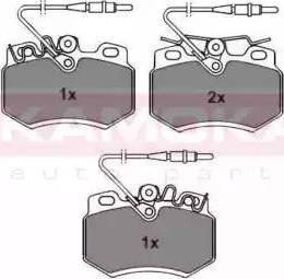 Kamoka JQ101868 - Brake Pad Set, disc brake autospares.lv