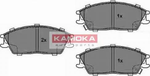 Kamoka JQ1018152 - Brake Pad Set, disc brake autospares.lv