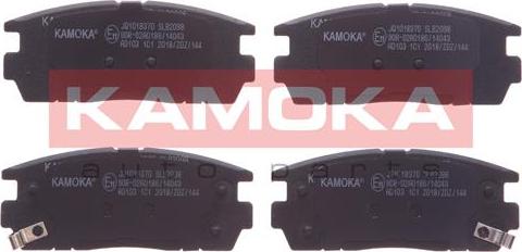 Kamoka JQ1018370 - Brake Pad Set, disc brake autospares.lv