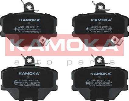 Kamoka JQ101342 - Brake Pad Set, disc brake autospares.lv