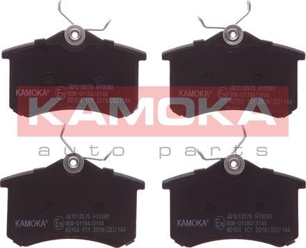Kamoka JQ1013576 - Brake Pad Set, disc brake autospares.lv