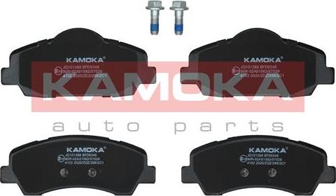 Kamoka JQ101386 - Brake Pad Set, disc brake autospares.lv