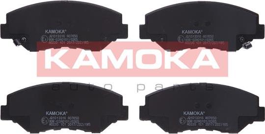Kamoka JQ1013316 - Brake Pad Set, disc brake autospares.lv