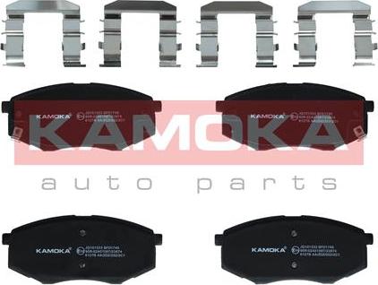 Kamoka JQ101333 - Brake Pad Set, disc brake autospares.lv