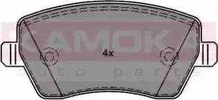 Kamoka JQ1013234 - Brake Pad Set, disc brake autospares.lv