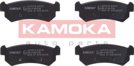 Kamoka JQ1013778 - Brake Pad Set, disc brake autospares.lv