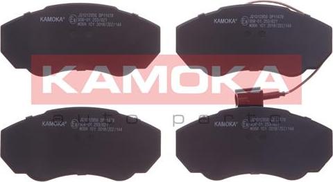 Kamoka JQ1012956 - Brake Pad Set, disc brake autospares.lv