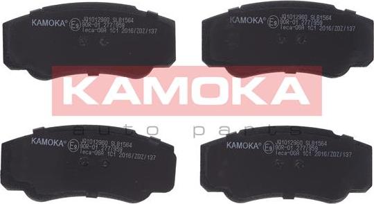 Kamoka JQ1012960 - Brake Pad Set, disc brake autospares.lv