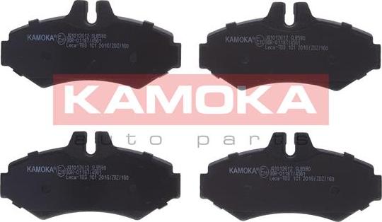 Kamoka JQ1012612 - Brake Pad Set, disc brake autospares.lv