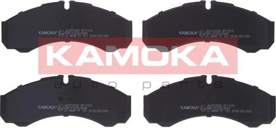 Kamoka JQ1012630 - Brake Pad Set, disc brake autospares.lv