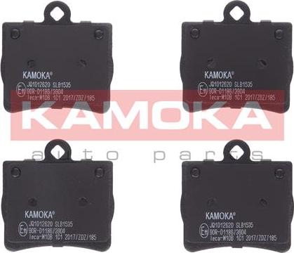 Kamoka JQ1012620 - Brake Pad Set, disc brake autospares.lv