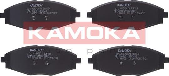 Kamoka JQ1012674 - Brake Pad Set, disc brake autospares.lv