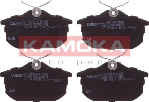 Kamoka JQ1012190 - Brake Pad Set, disc brake autospares.lv