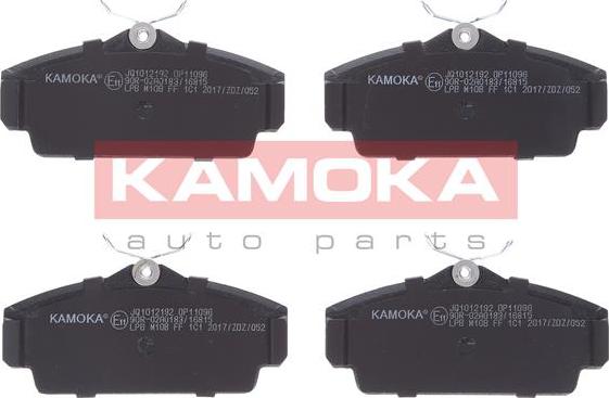 Kamoka JQ1012192 - Brake Pad Set, disc brake autospares.lv