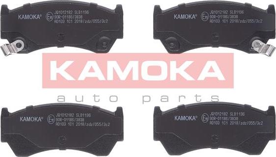 Kamoka JQ1012182 - Brake Pad Set, disc brake autospares.lv