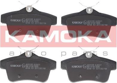 Kamoka JQ101235 - Brake Pad Set, disc brake autospares.lv