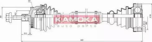 Kamoka VW1138922A - Drive Shaft autospares.lv