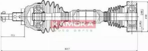 Kamoka VW1138927 - Drive Shaft autospares.lv