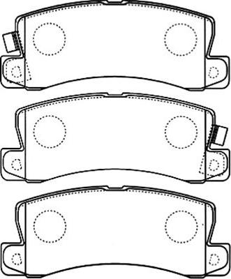 Kavo Parts BP-9094 - Brake Pad Set, disc brake autospares.lv