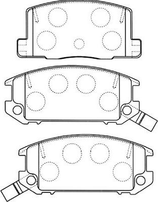 Kavo Parts BP-9093 - Brake Pad Set, disc brake autospares.lv