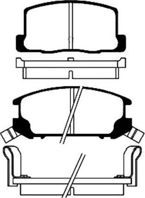 Spidan 31253 - Brake Pad Set, disc brake autospares.lv