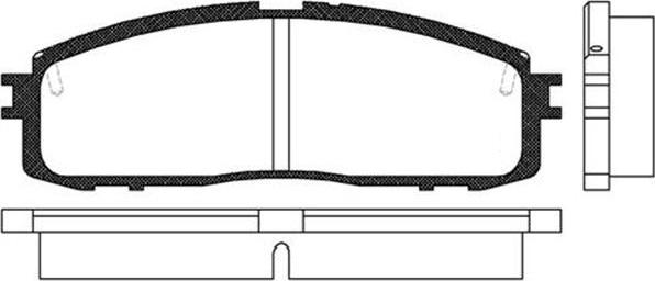 CTR CKT-110 - Brake Pad Set, disc brake autospares.lv