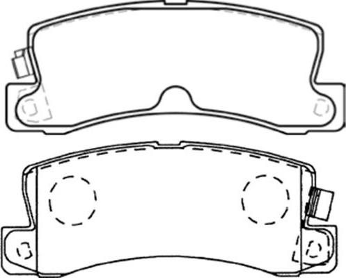 Kavo Parts BP-9059 - Brake Pad Set, disc brake autospares.lv