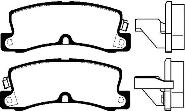 Kavo Parts BP-9050 - Brake Pad Set, disc brake autospares.lv