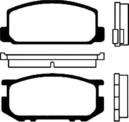 Pagid T0868 - Brake Pad Set, disc brake autospares.lv