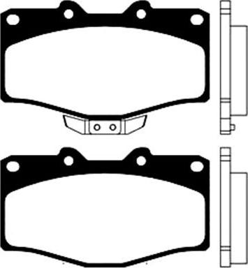 Kavo Parts BP-9018 - Brake Pad Set, disc brake autospares.lv