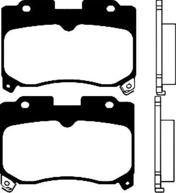 Kawe 81076 - Brake Pad Set, disc brake autospares.lv