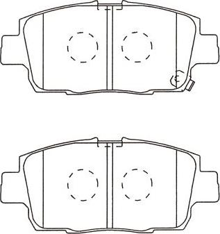 Kavo Parts BP-9144 - Brake Pad Set, disc brake autospares.lv