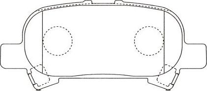 Kavo Parts BP-9155 - Brake Pad Set, disc brake autospares.lv