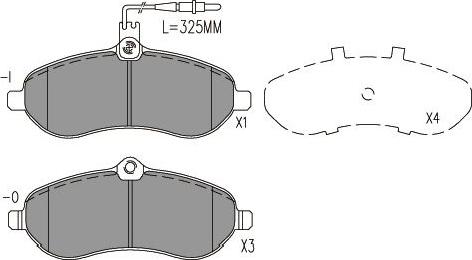 Kavo Parts BP-9162 - Brake Pad Set, disc brake autospares.lv