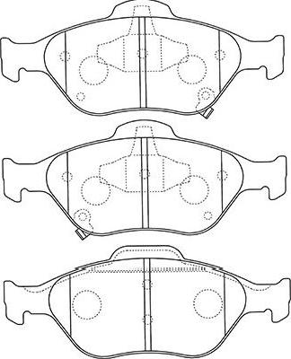 Kavo Parts BP-9109 - Brake Pad Set, disc brake autospares.lv