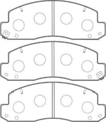 Kavo Parts BP-9106 - Brake Pad Set, disc brake autospares.lv