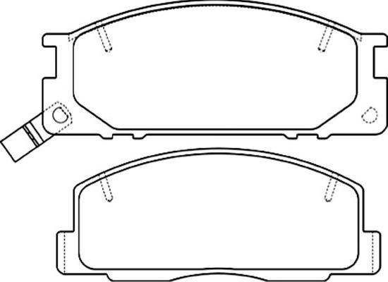 Kavo Parts BP-9101 - Brake Pad Set, disc brake autospares.lv