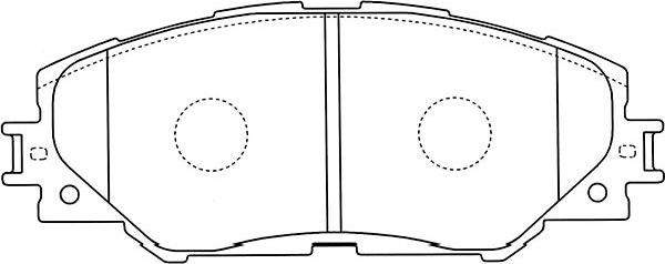Kavo Parts BP-9115 - Brake Pad Set, disc brake autospares.lv