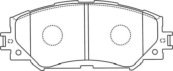 Kavo Parts BP-9116 - Brake Pad Set, disc brake autospares.lv