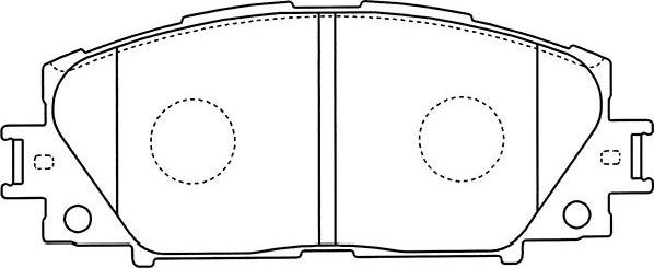 Kavo Parts BP-9112 - Brake Pad Set, disc brake autospares.lv