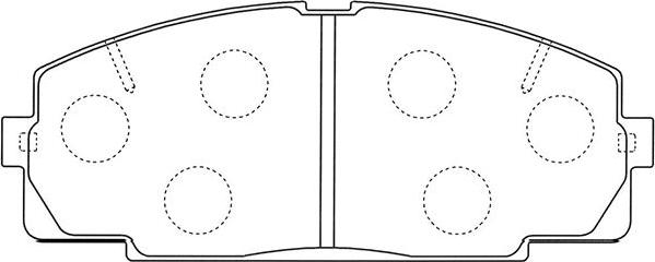 Kavo Parts BP-9135 - Brake Pad Set, disc brake autospares.lv