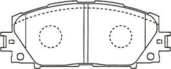 Kavo Parts BP-9136 - Brake Pad Set, disc brake autospares.lv