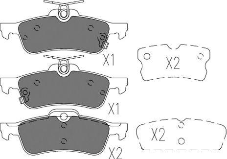 Kavo Parts BP-9131 - Brake Pad Set, disc brake autospares.lv