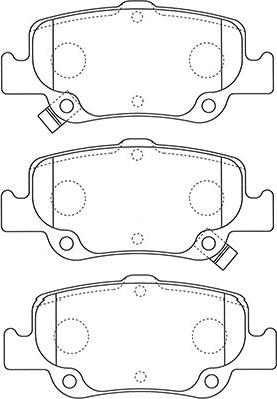 Kavo Parts BP-9129 - Brake Pad Set, disc brake autospares.lv