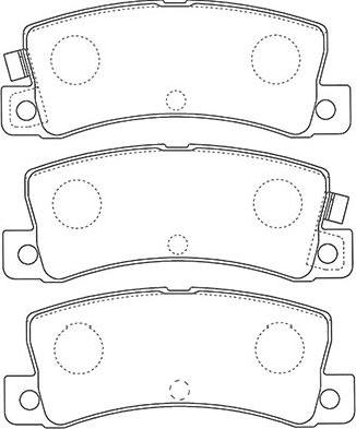 Kavo Parts BP-9124 - Brake Pad Set, disc brake autospares.lv