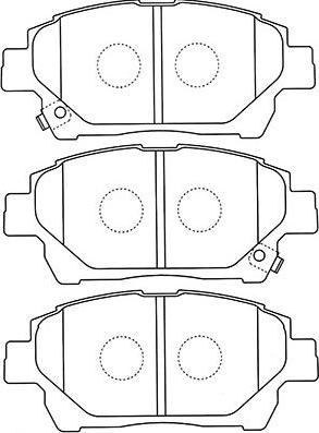 Kavo Parts BP-9120 - Brake Pad Set, disc brake autospares.lv